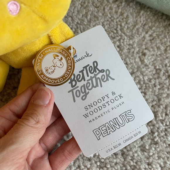 Hallmark Better Together Peanuts Snoopy & Woodstock Magnetic Plush NEW Toys - Picture 4 of 17